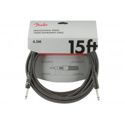 FENDER CABLE PROFESSIONAL SERIES 15' GREY TWEED