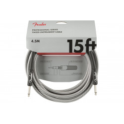 FENDER CABLE PROFESSIONAL SERIES 15' WHITE TWEED