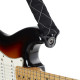 D`ADDARIO 50BAL01 Auto Lock Guitar Strap (Black Padded Stripes)