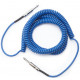 D`ADDARIO PW-CDG-30BU Coiled Instrument Cable - Blue