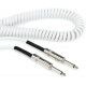 D`ADDARIO PW-CDG-30WH Coiled Instrument Cable - White