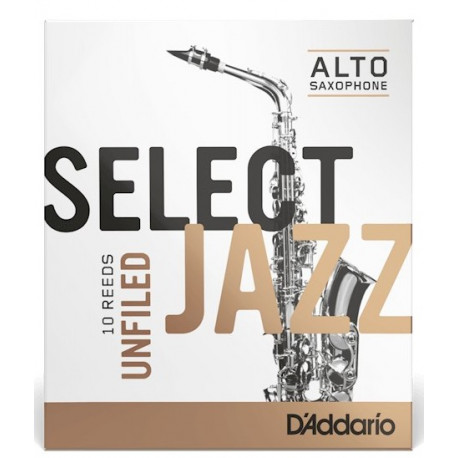 D`ADDARIO RRS10ASX2H Select Jazz - Alto Sax Unfiled 2H - 10 Box