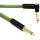 FENDER 10' ANGLED FESTIVAL INSTRUMENT CABLE PURE HEMP GREEN