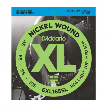 D`ADDARIO EXL165SL XL REG LIGHT TOP / MED BOTTOM 45-105