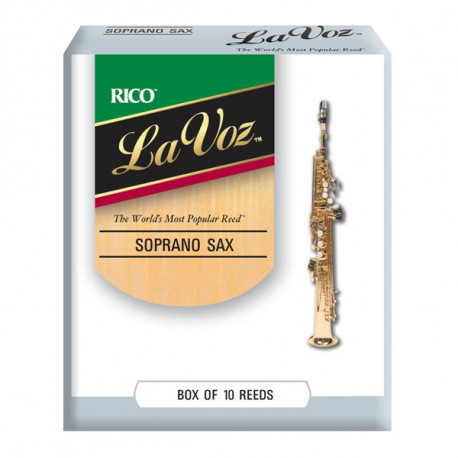 RICO La Voz - Soprano Sax Medium Soft - 10 Box
