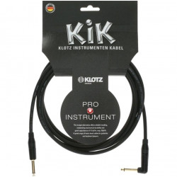 KLOTZ KIK INSTRUMENT CABLE ANGLED BLACK 4.5 M