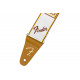 FENDER 2" WEIGHLESS MONOGRAMMED STRAP WHITE/BROWN/YELLOW