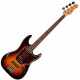 GODIN 046935 - SHIFTER CLASSIC 4 VINTAGE BURST FLAME RN WITH BAG