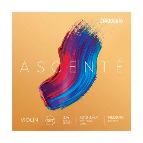 D`ADDARIO A310 3/4M Ascenté Violin Strings 3/4M