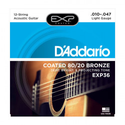 D`ADDARIO EXP36 EXP 80/20 BRONZE LIGHT 12-STRING 10-47