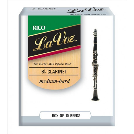 RICO La Voz - Bb Clarinet Medium Hard - 10 Box