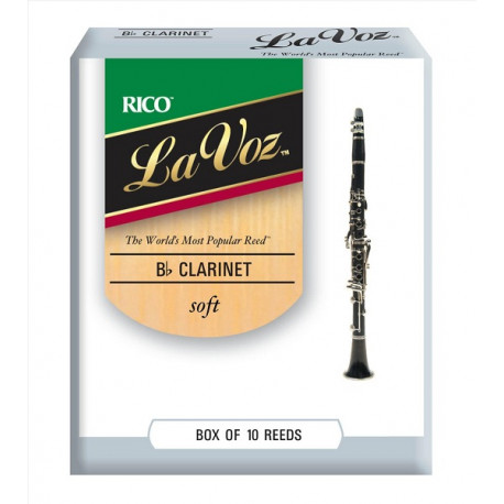 RICO La Voz - Bb Clarinet Soft - 10 box
