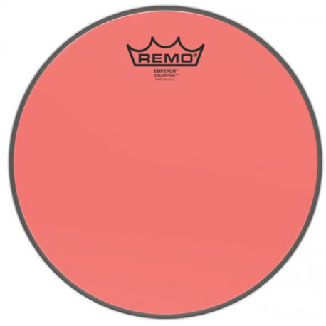 REMO EMPEROR 10" COLORTONE RED