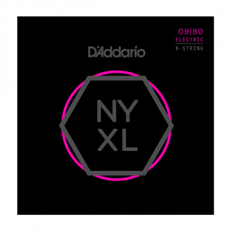 D`ADDARIO NYXL0980 NYXL SUPER LIGHT 8-STRING 09-80