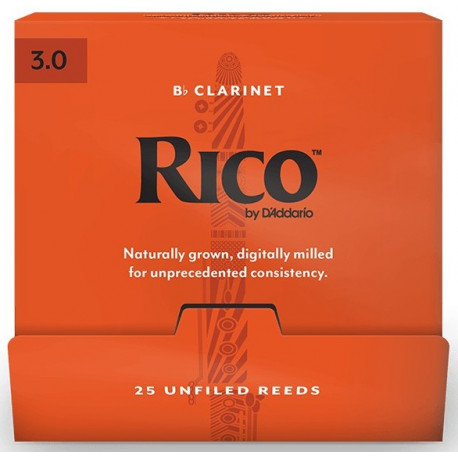 D`ADDARIO RCA0130-B25 Rico - Bb Clarinet 3.0 - 25 Box