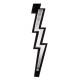 D`ADDARIO 25LNBT00 Lightning Bolt Suede Guitar Strap (Silver)