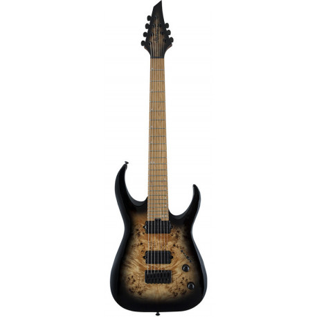 JACKSON PRO SIGNATURE MISHA MANSOOR JUGGERNAUT HT7P BLACK BURST BURL