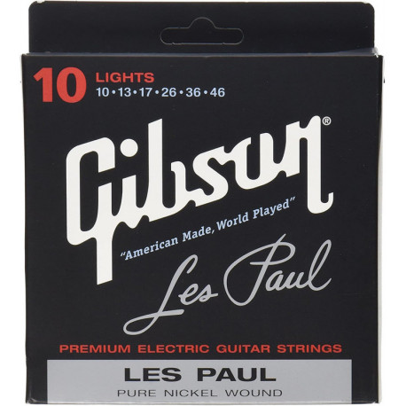 GIBSON SEG-LES LES PAUL PREMIUM ELECTRIC GUITAR STRINGS 10-46 LIGHT