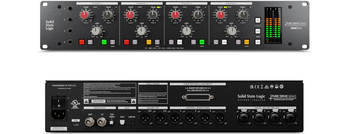 Обновите свой внешний интерфейс с помощью SSL Pure Drive Quad и Octo Mic Pres