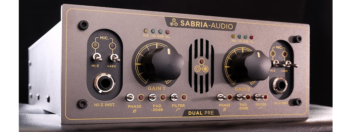 Sabria Audio Dual Pre — высококачественный твердотельный микрофонный предусилитель